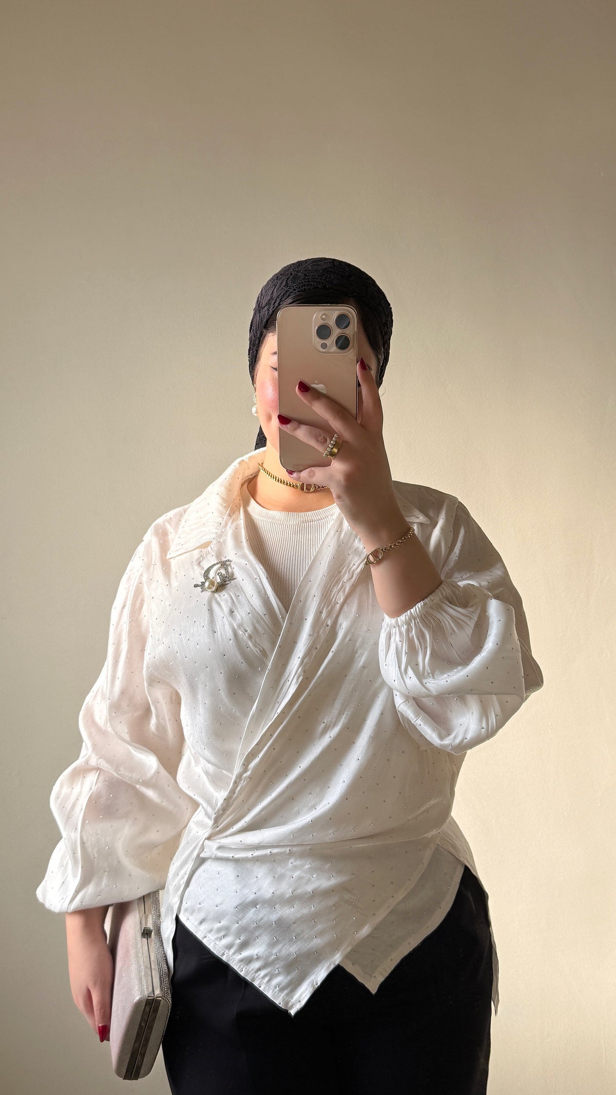 White Wrap Blouse